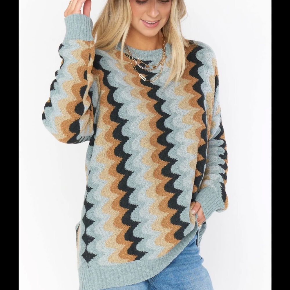 NWOT - Show Me Your Mumu Retro Wave Sweater